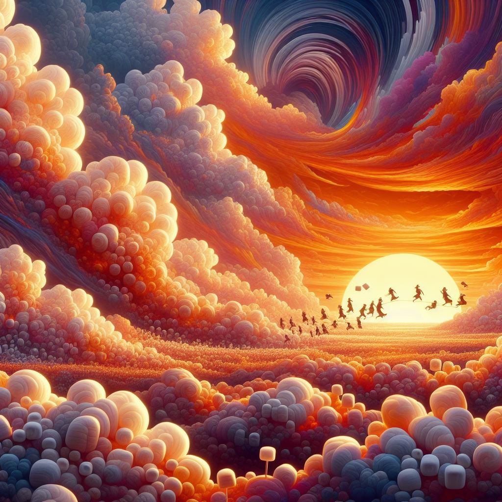 Marshmallow sunset