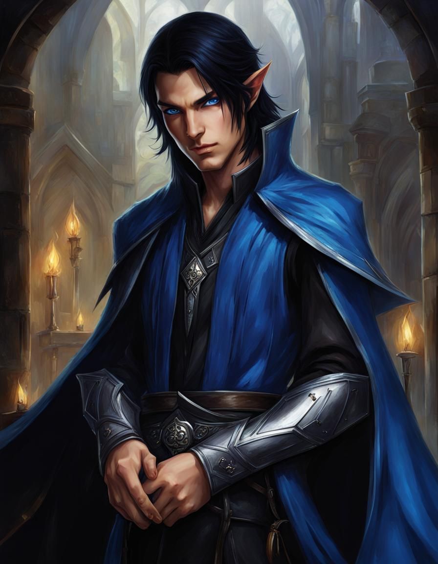 Stellion, wood elf sorcerer - AI Generated Artwork - NightCafe Creator