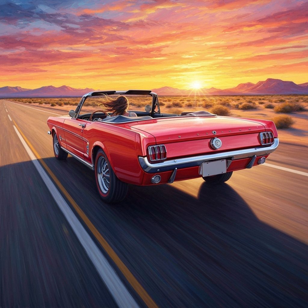 A 1965 Ford Mustang convertible   by @Tribble Lover