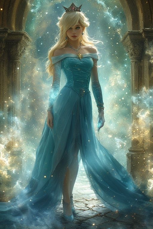 Princess Rosalina from super Mario galaxy 1 and 2