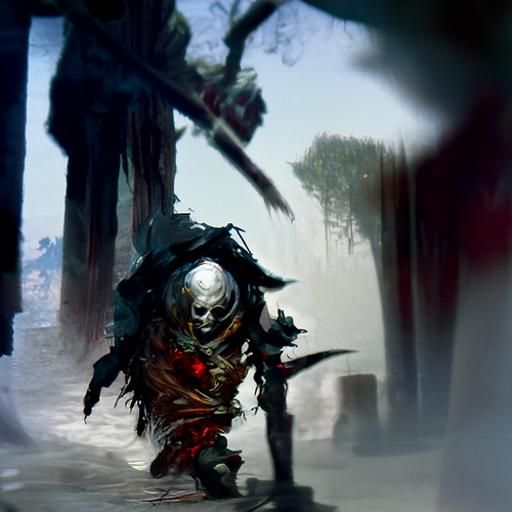 Mangled warrior from deaths realm