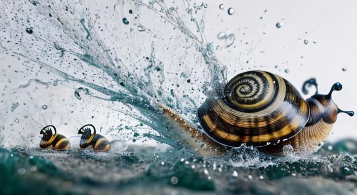 Snails Running high speed photography  by @Joris