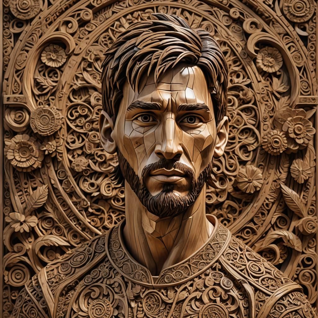 wooden sculpture AI Generated Artwork NightCafe Creator