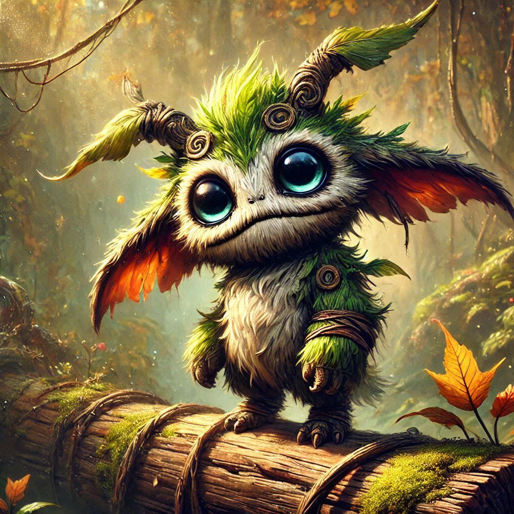 adorable fairy-tale fantasy creature portrait..
