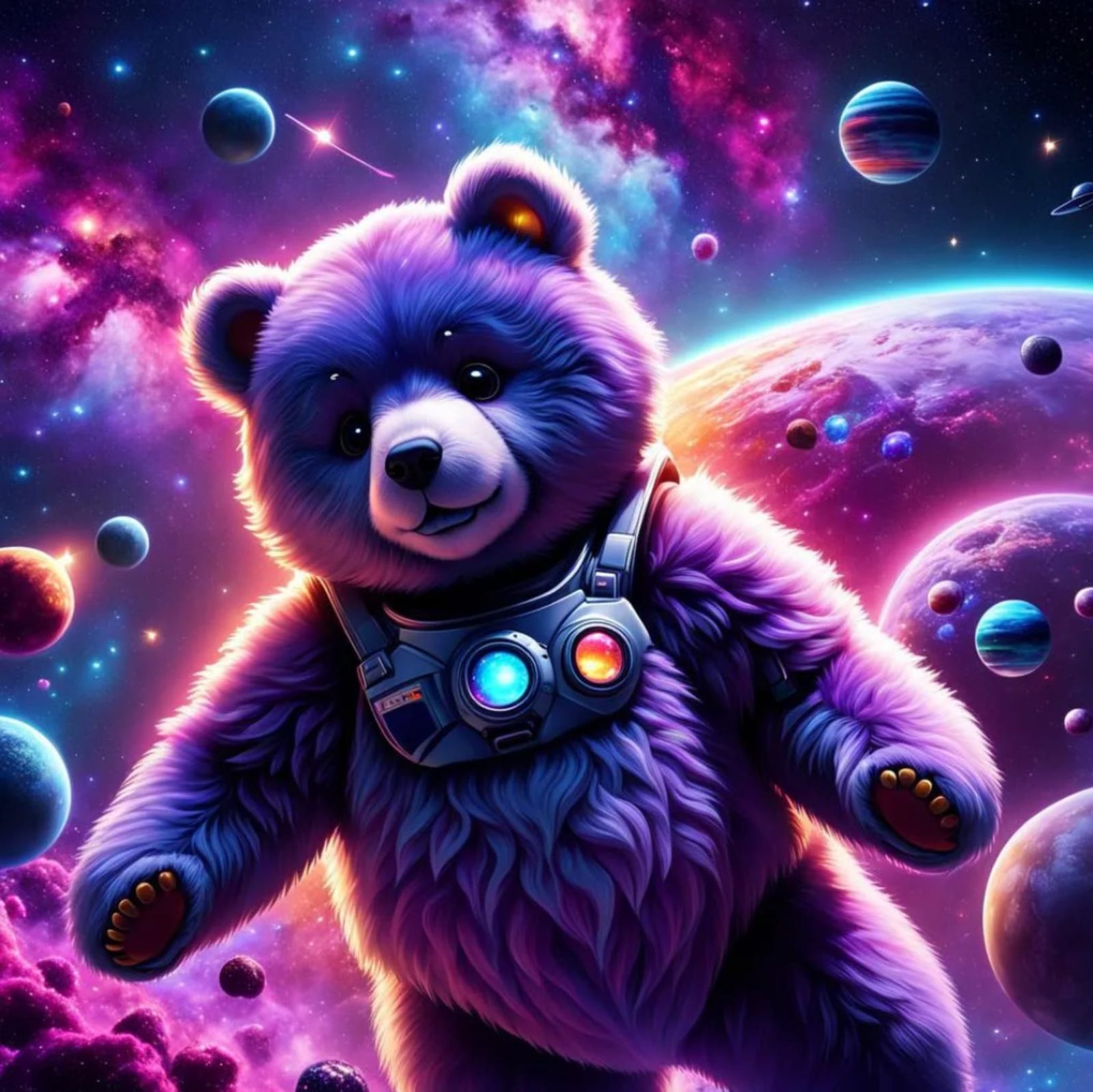 Purple Space Bear (#1799)