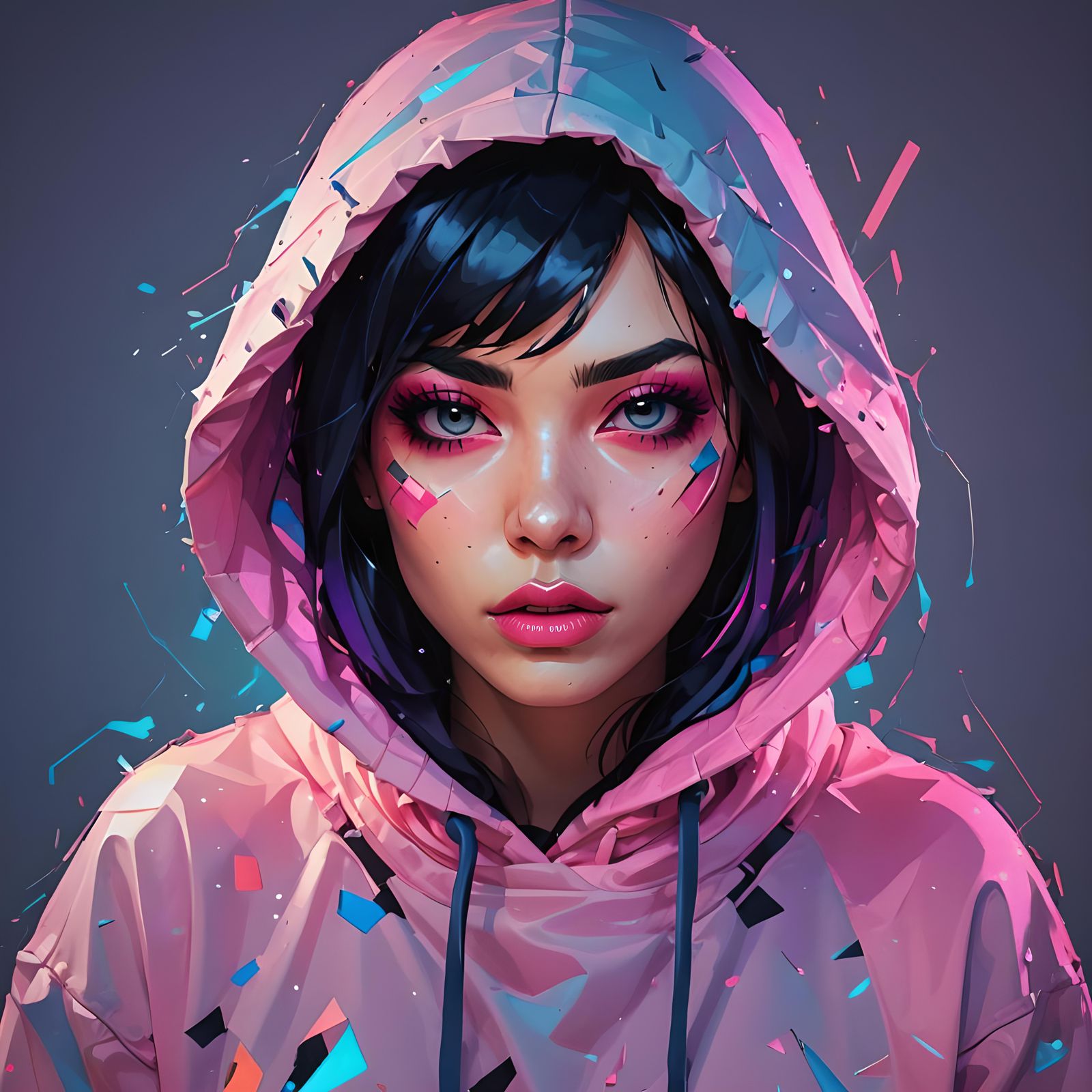 EMO Girl  by @Lyvercast