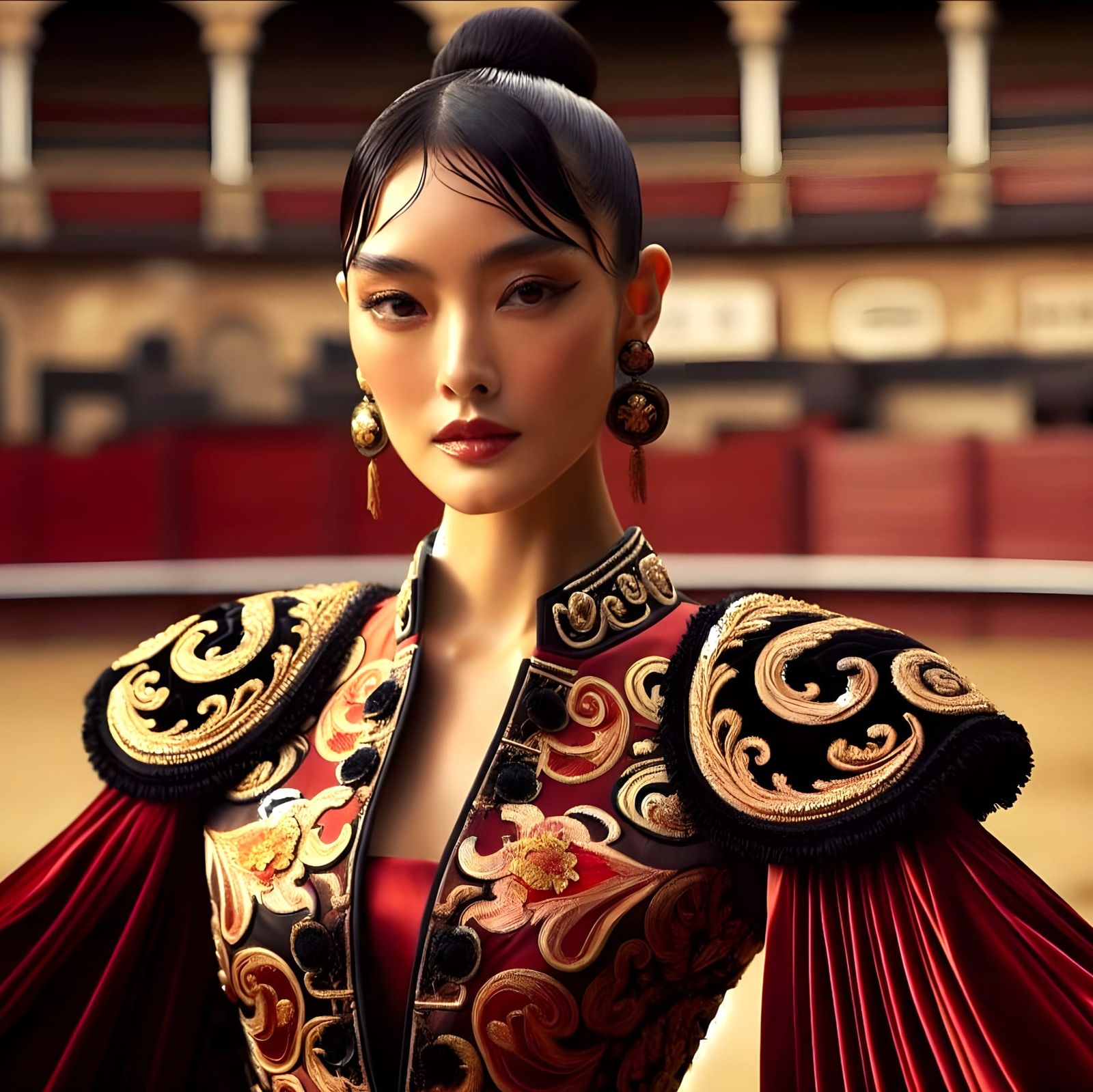 Portrait of K-pop star Chung Ha as a Matadora  by @Gary Murakami