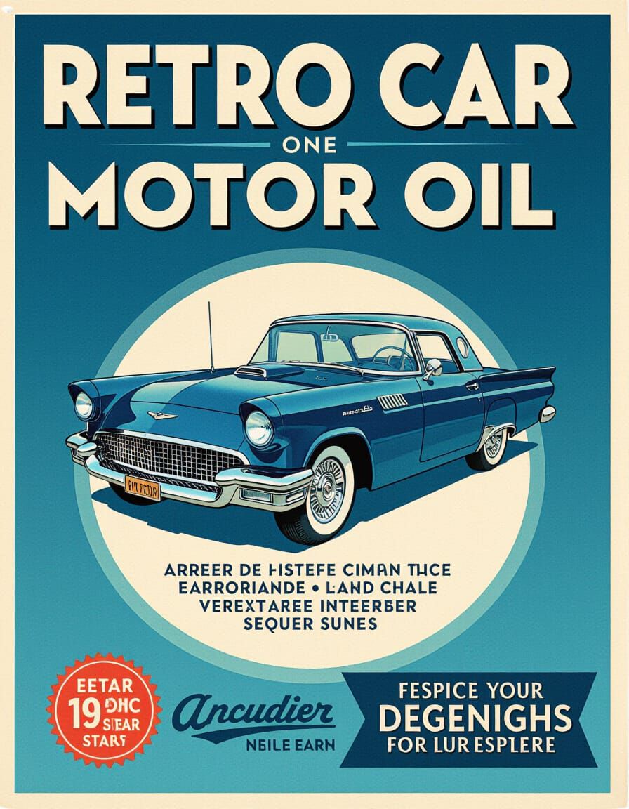 car motor oil label  by @arch lolo