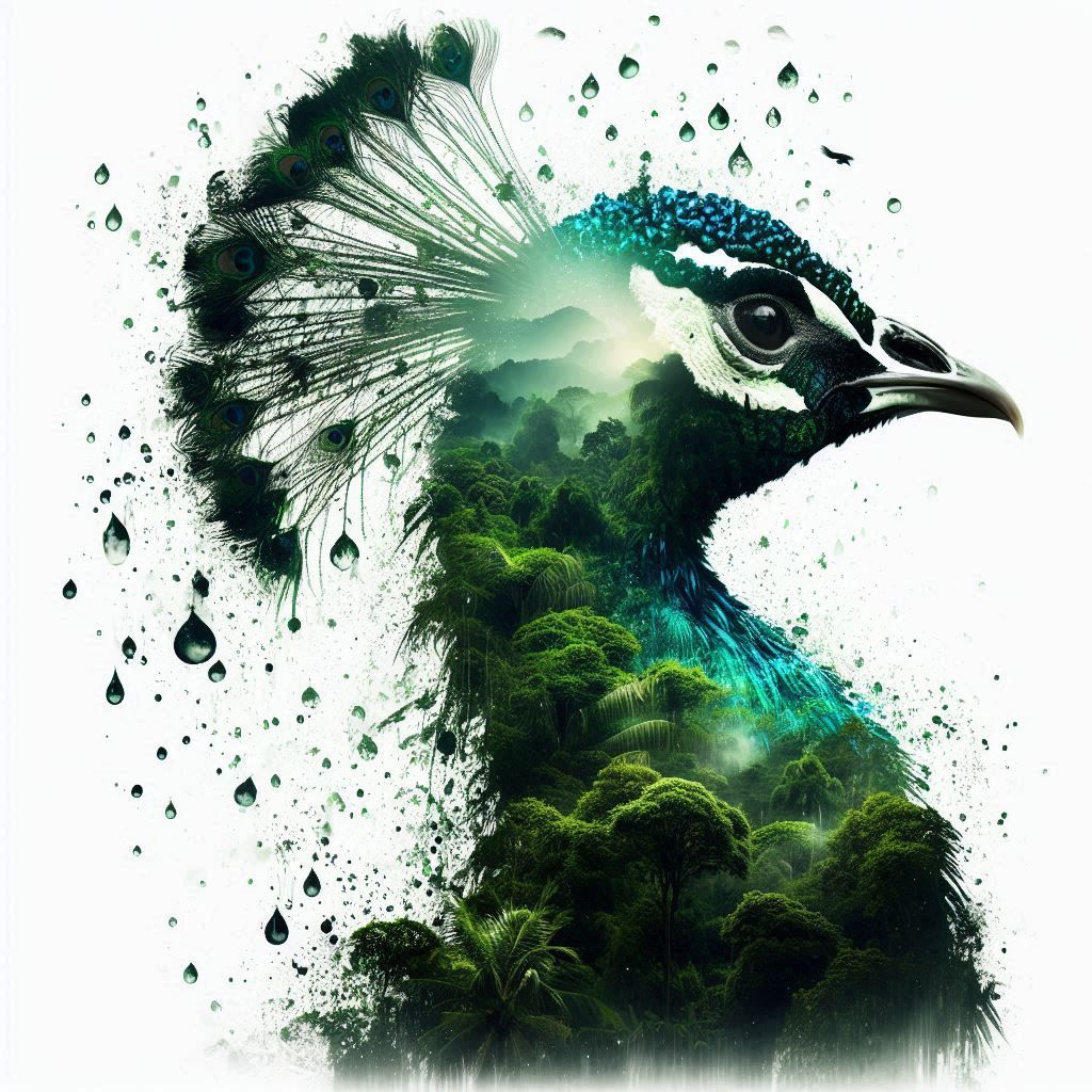 double exposure beautiful fantasy portrait landscape..