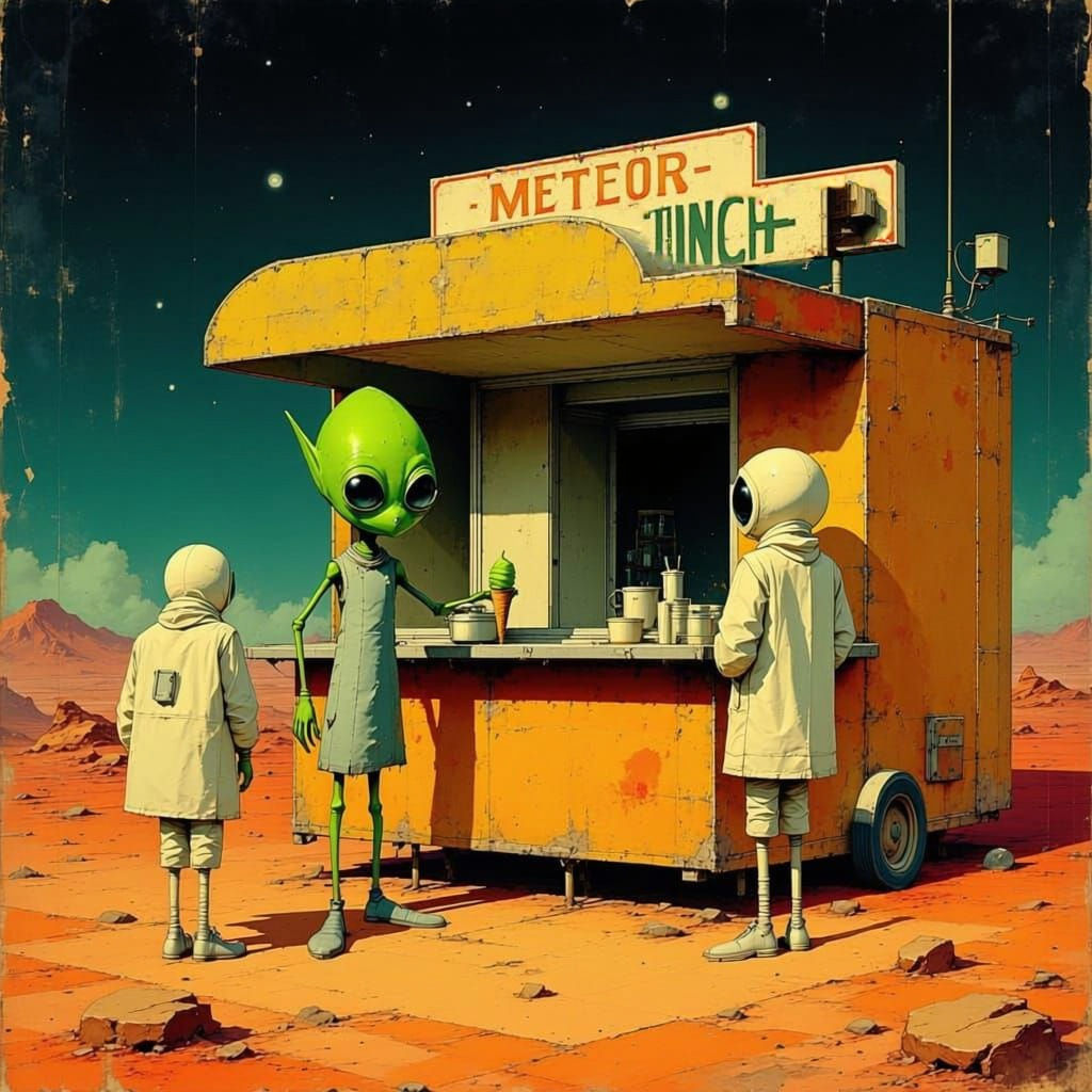 Alien Flavor Cosmic Ice Cream