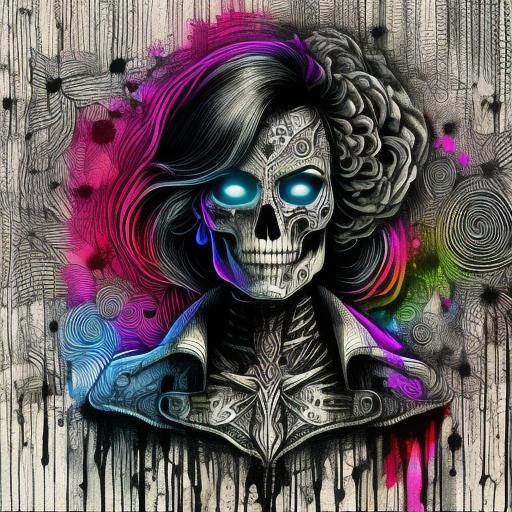 <lora:ZenDoodles:1.0> Zendoodles/Zentangle/Doodles Ink Drips 