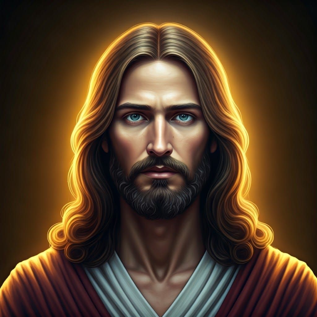 Iconic Depiction of Jesus Christ