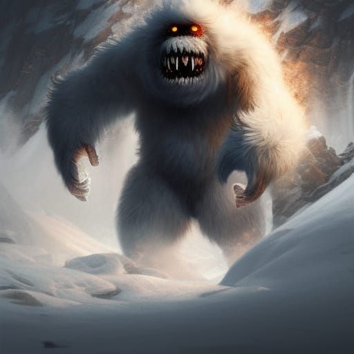 Abominable Snowmen - AI Generated Artwork - NightCafe Creator