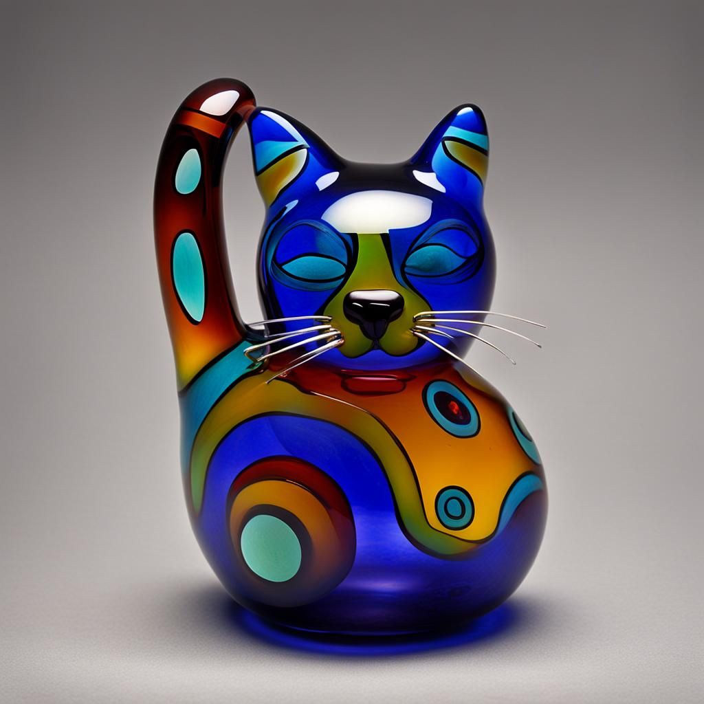 Cat Glass pear by Allesandro ‘Talexi’ Taino