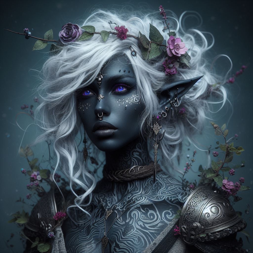 Drow fashion model