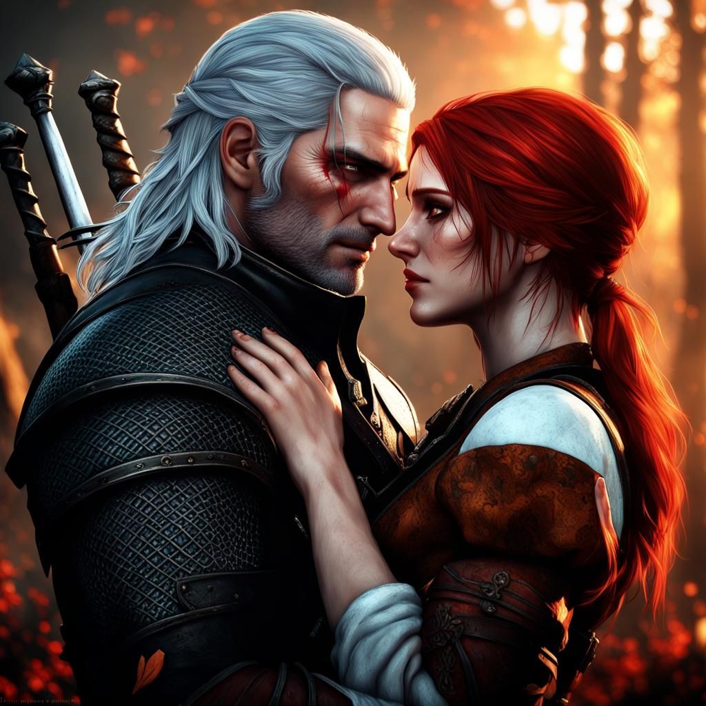 Geralt & Triss - AI Generated Artwork - NightCafe Creator