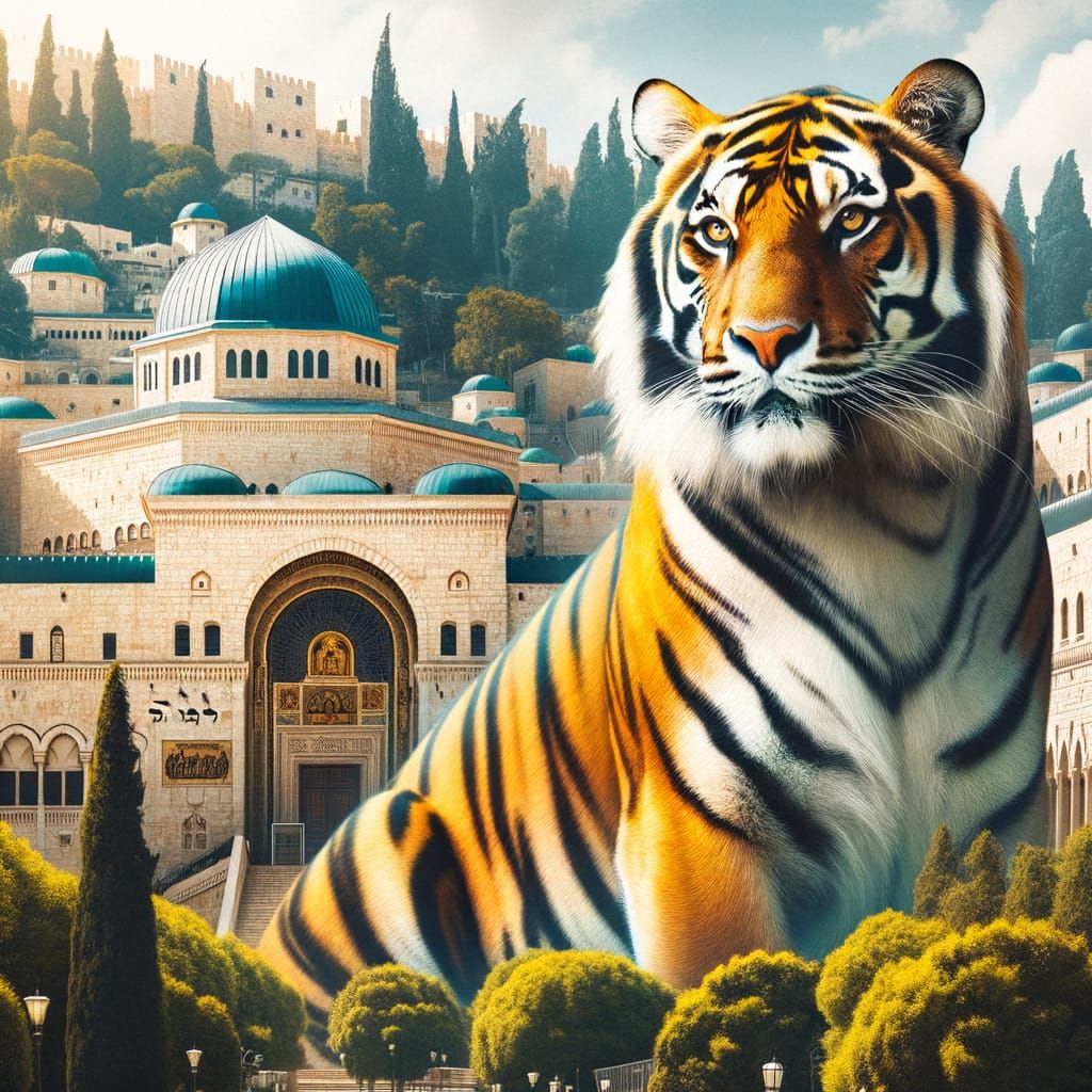 דינוזאור עם גוף של טיגריס