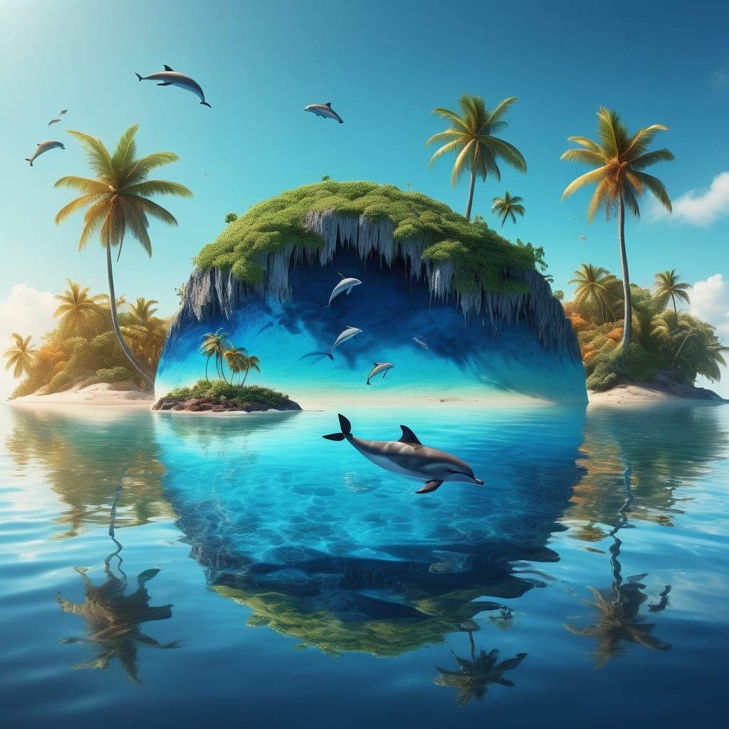 דולפינים בעולם טרופי קסום