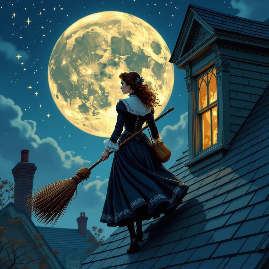 Witch on the roof