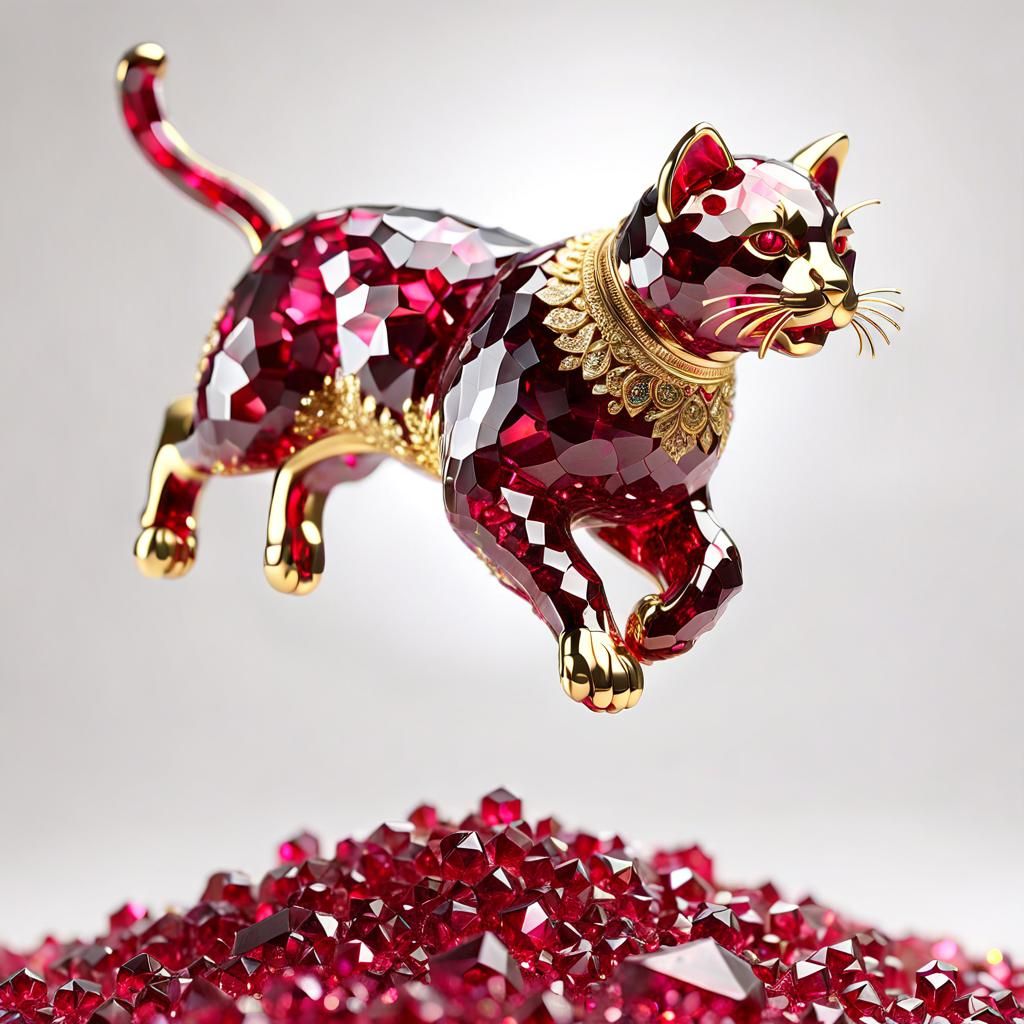 Jumping cat