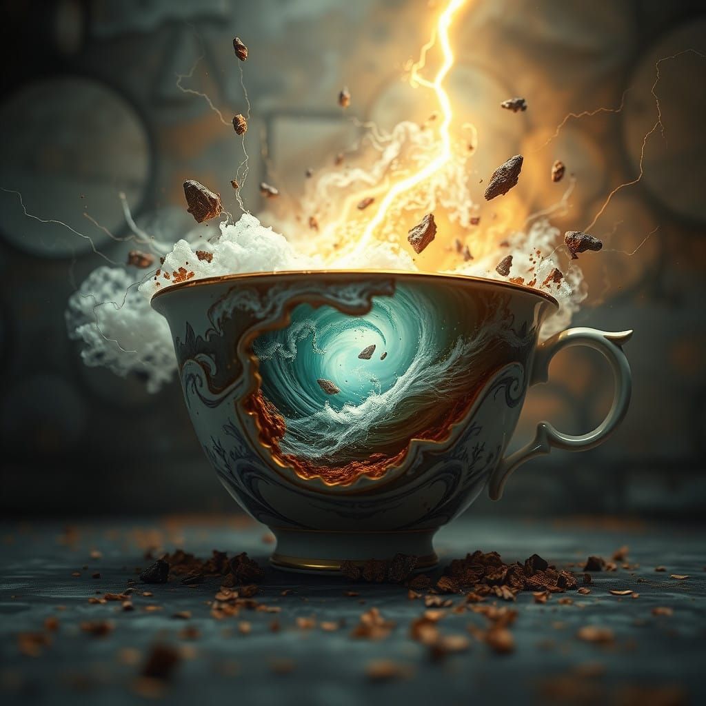 Tea with a bolt of lightning, please!  by @Twilight