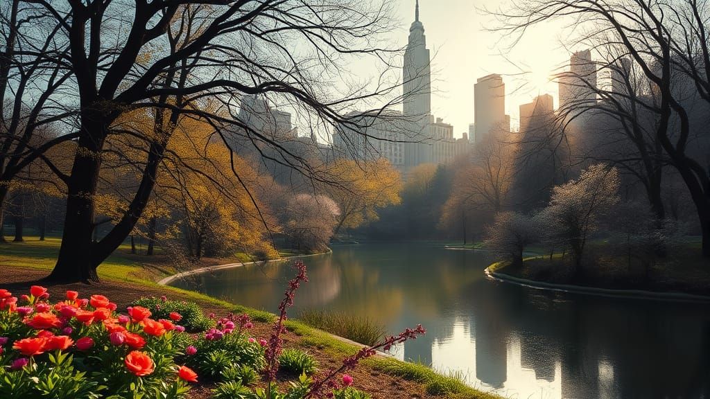 Springtime in New York  by @Blacklakemermaid