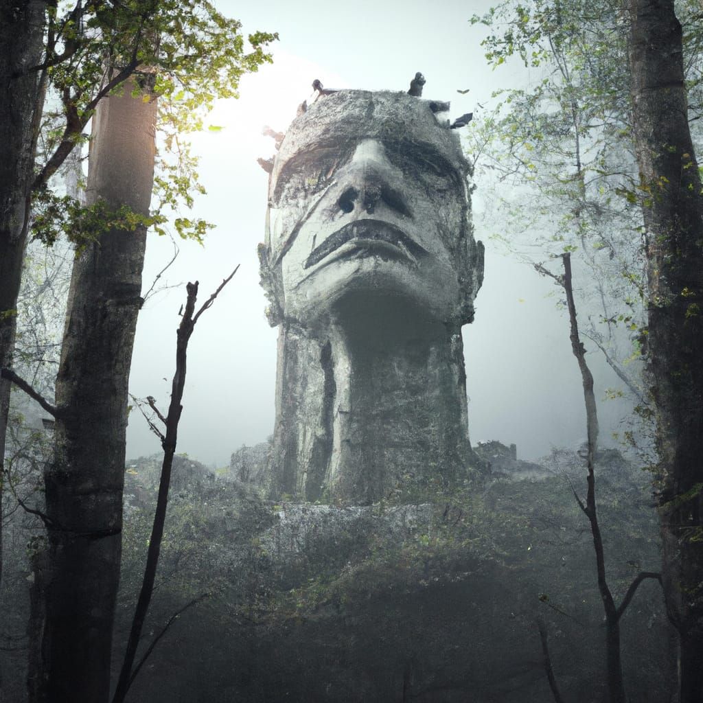 Sacred Forest Statue  by @Norman Wnuck