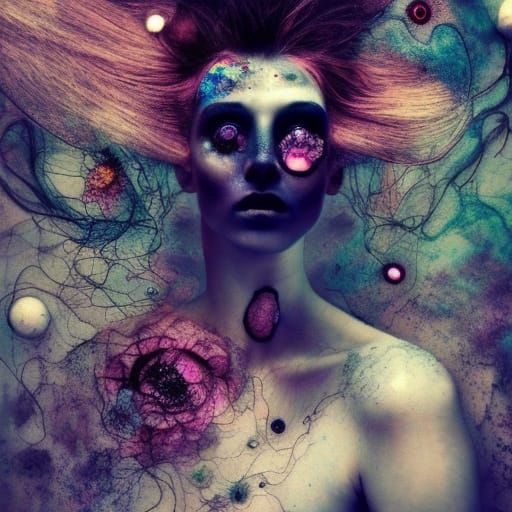 Surreal Claymation Portrait in Dave McKean Style