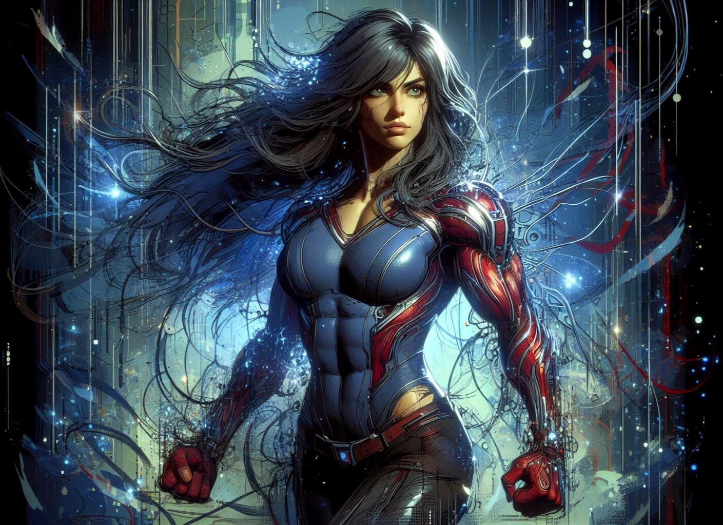 Pandora Armstrong (Superheroine series)  by @Piktor