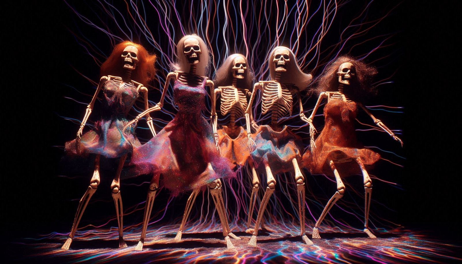 C'est la fête chez les squelettes !