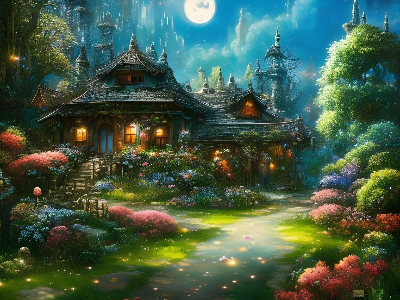 Cottage Garden  by @Pisces Rising