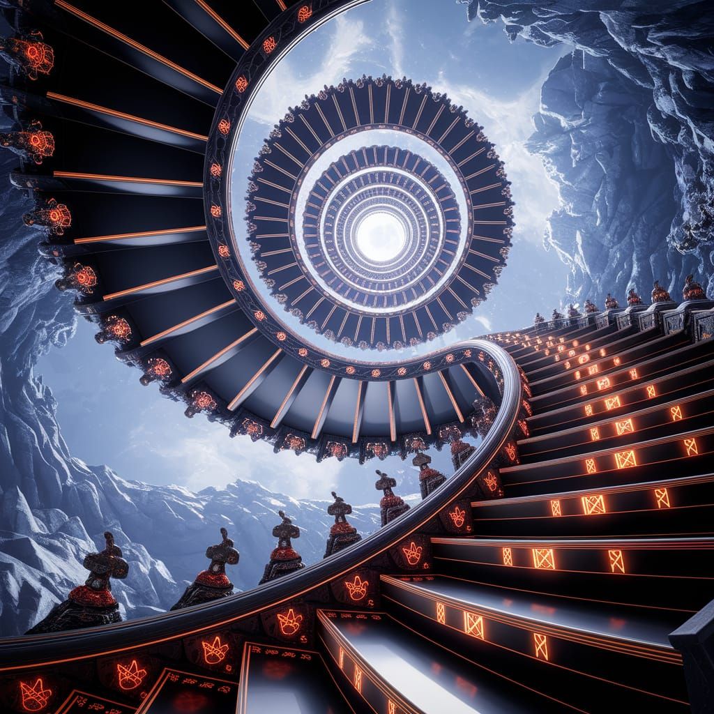 Vertigo Stairway  by @Sharoja