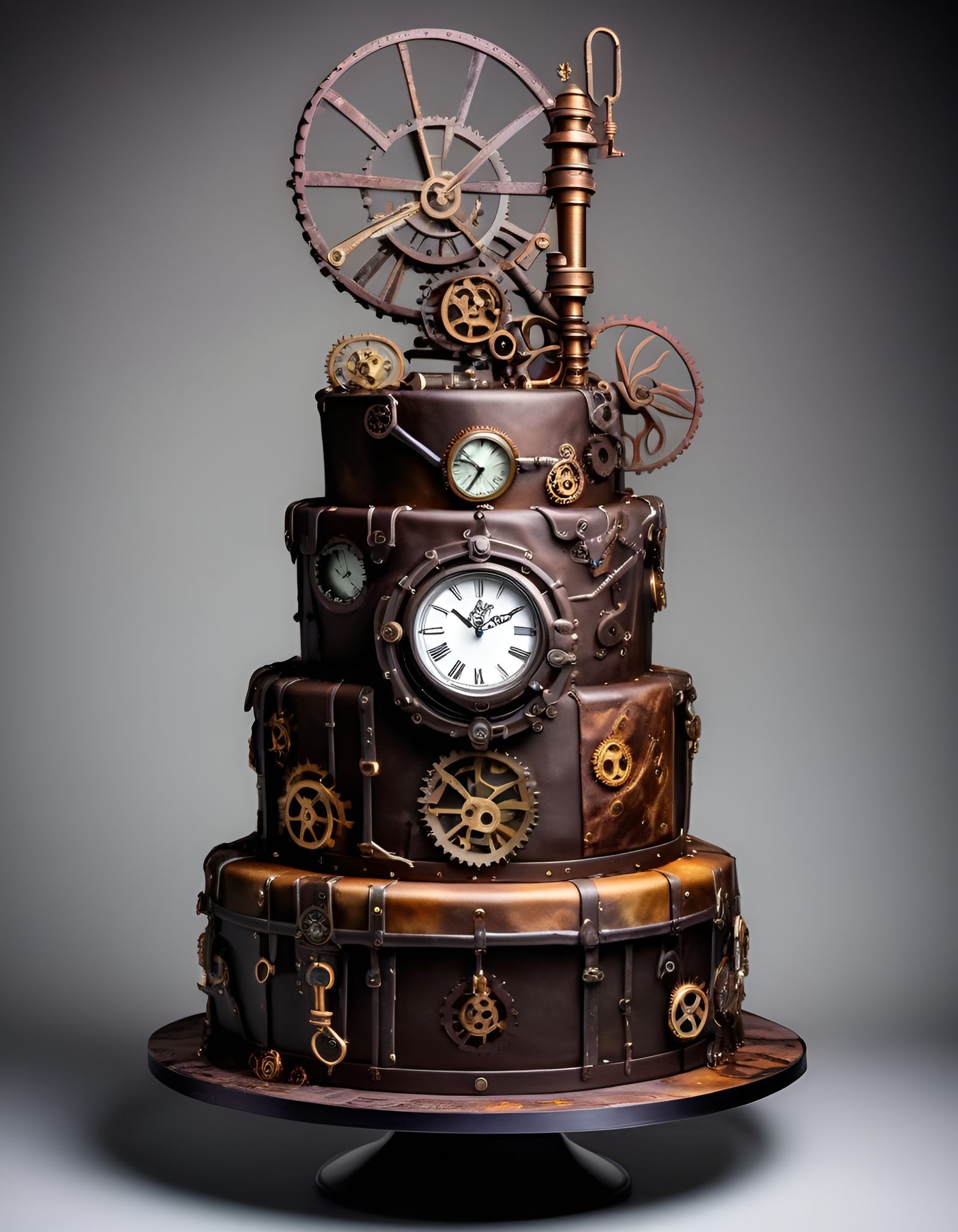Steampunk Cake / Everything's Edible   by @Thombmx
