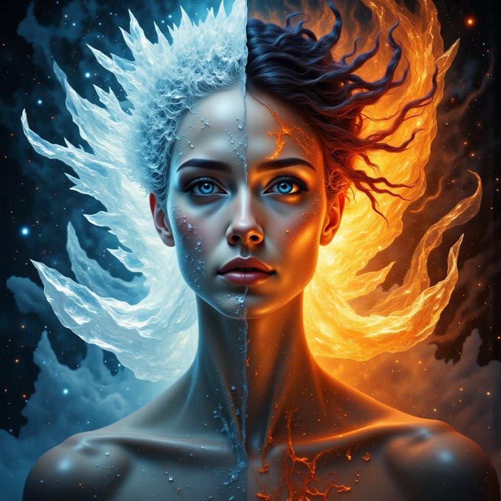Divine Woman of Ice and Fire