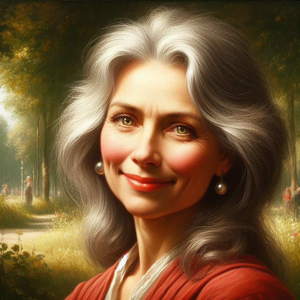 A Pretty Woman in the Park