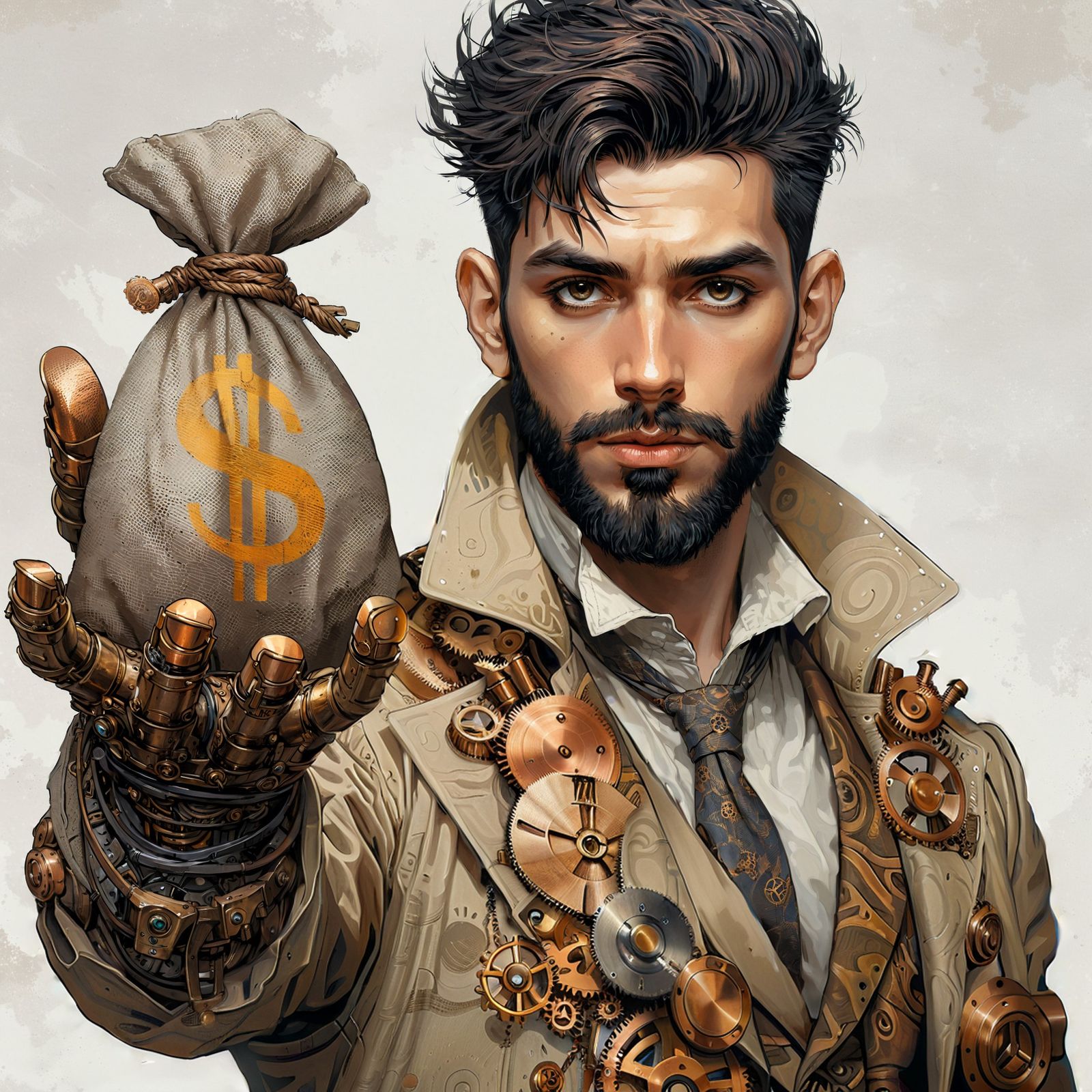 Complimentary self-portrait