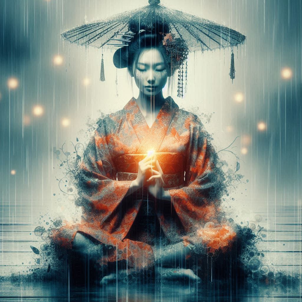 double exposure beautiful fantasy portrait landscape..