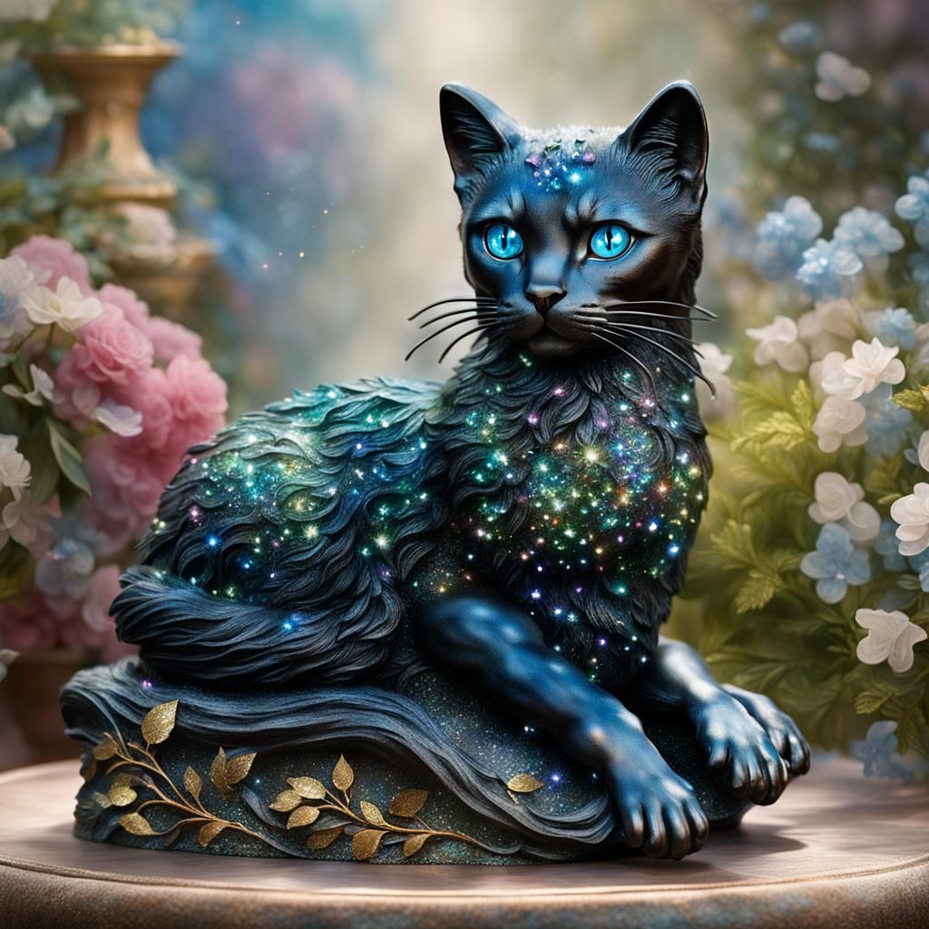 [FAILED] Rayni's Sparkly Cat #3 - AI Generated Artwork - NightCafe Creator