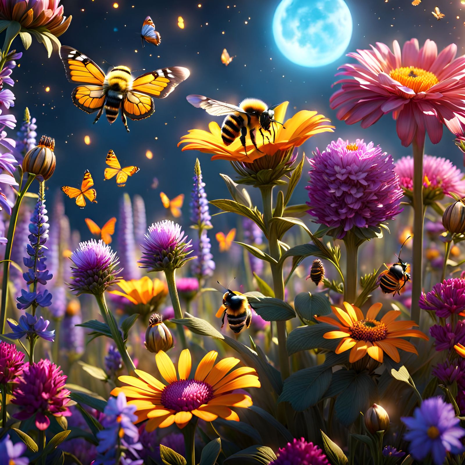 Night Pollinators 2   by @artsho