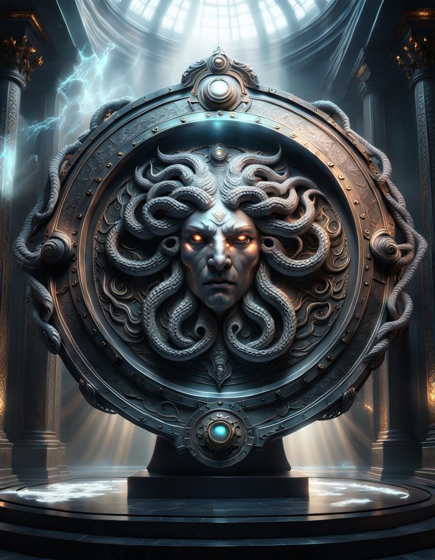 Epic medusa shield  by @Roswarcus