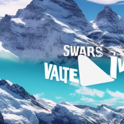 swiss alps vaporwave youtube banner