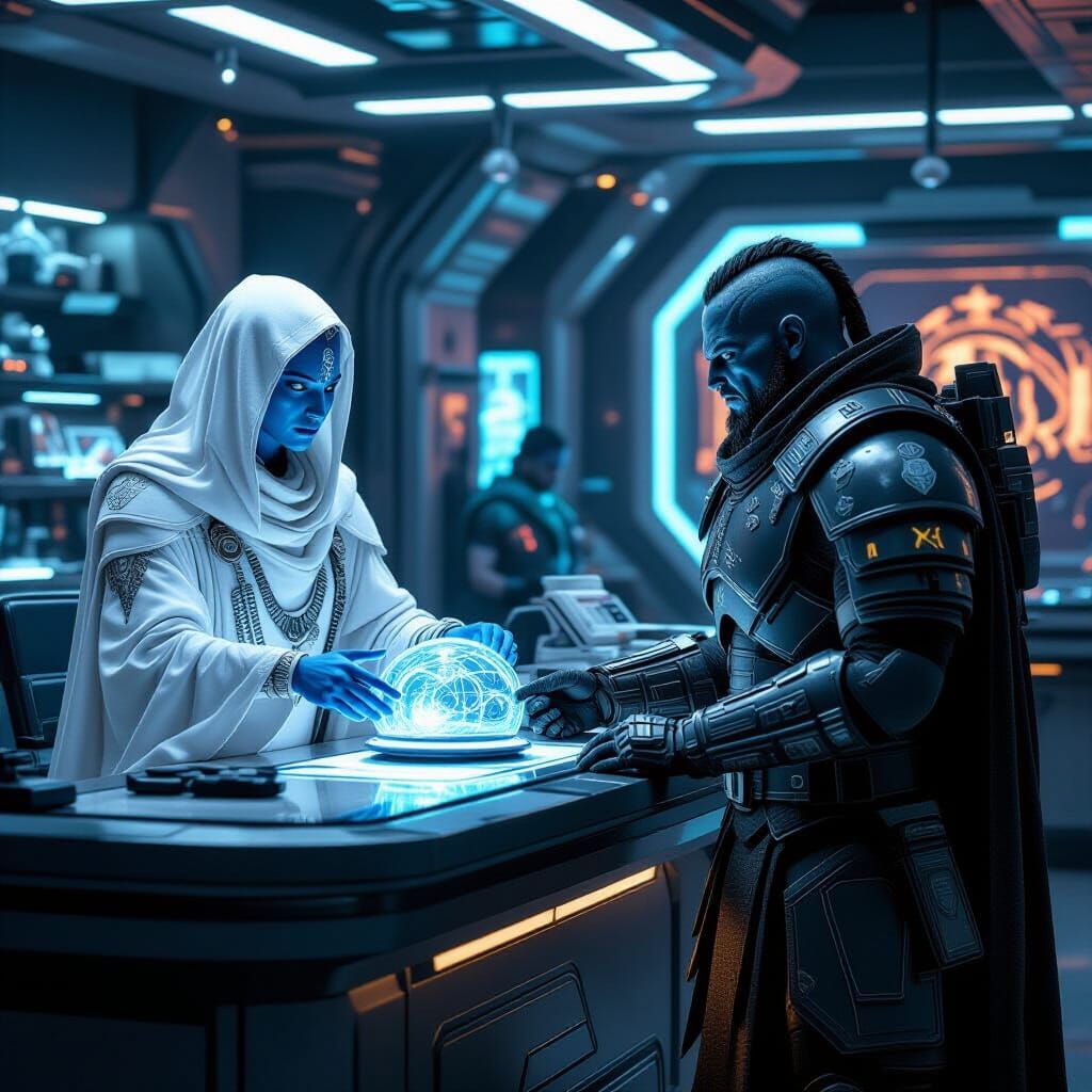 Alien trade  by @Dark Mc Bright