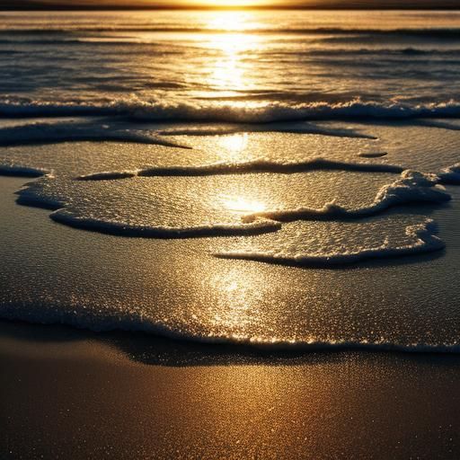 Glass in beach sun reflection