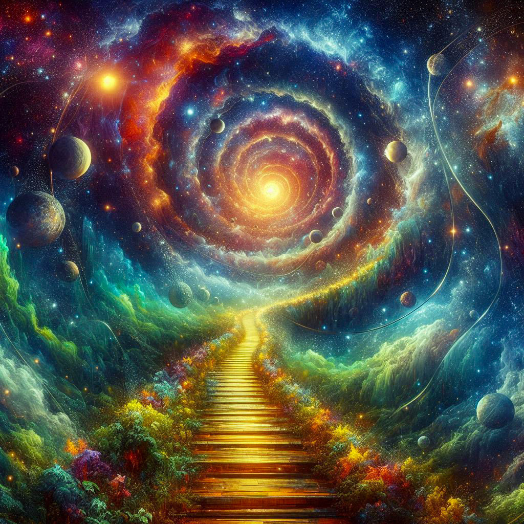 In This Cosmic Journey, I Am Both Lost and Found Among the S...