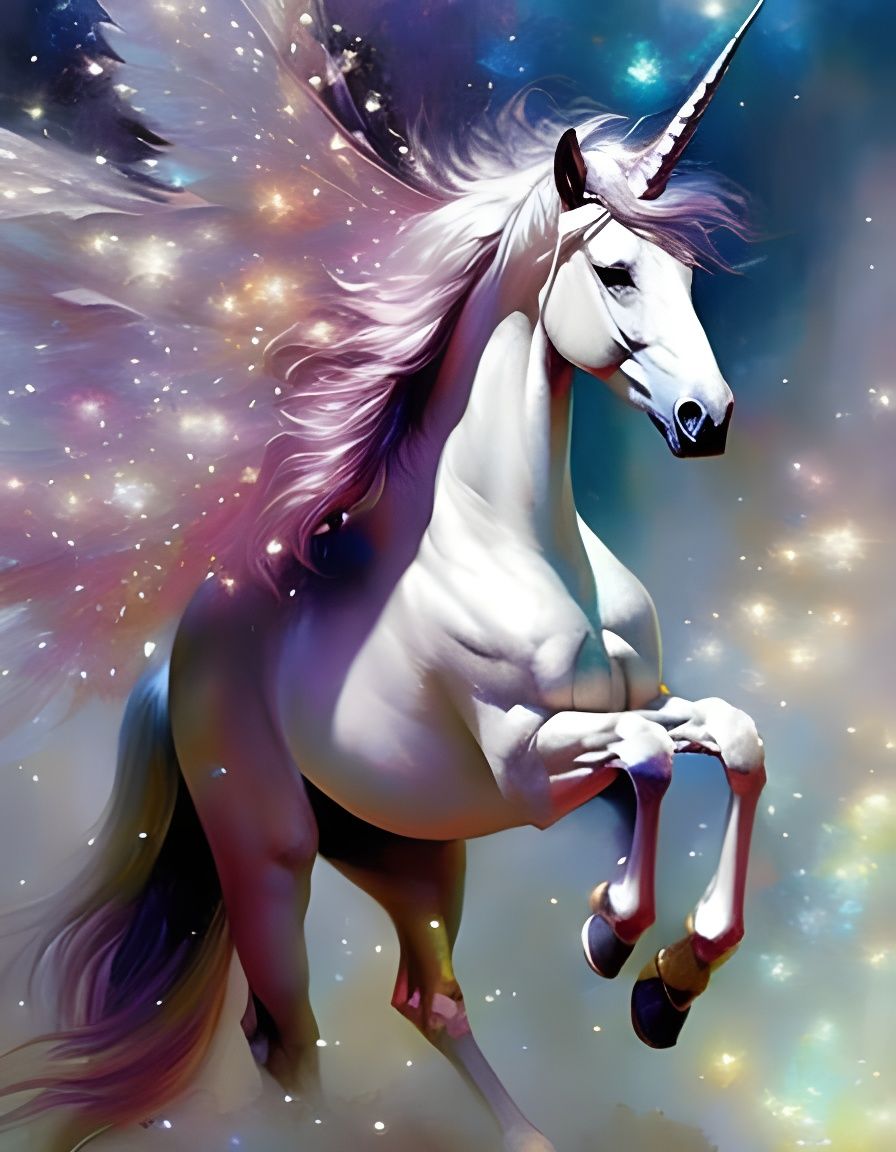 Graceful unicorn - AI Generated Artwork - NightCafe Creator