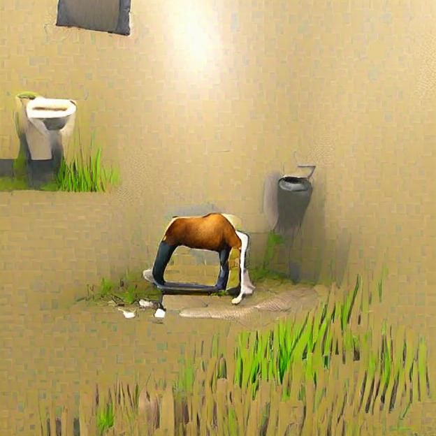 Horse taking a dump AI Generated Artwork NightCafe Creator