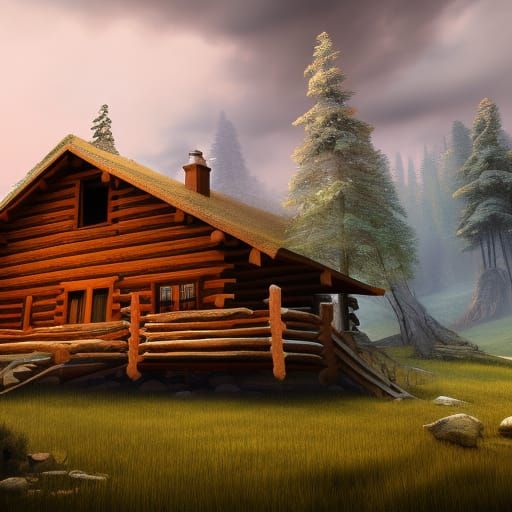 cute log cabin