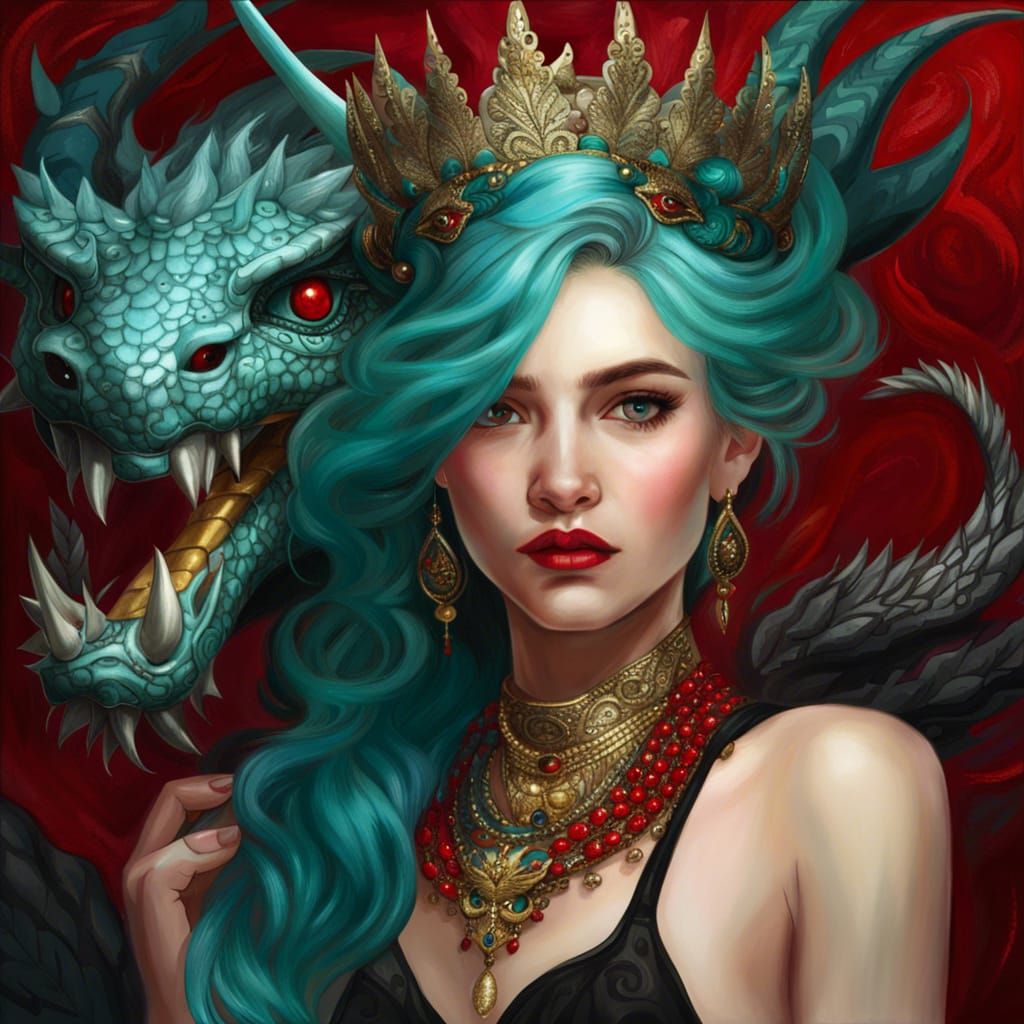 Dragon Queen - AI Generated Artwork - NightCafe Creator