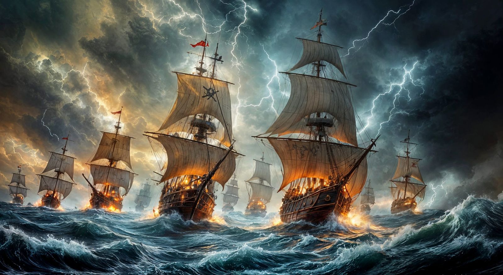 Naval Battle  by @The Leycer