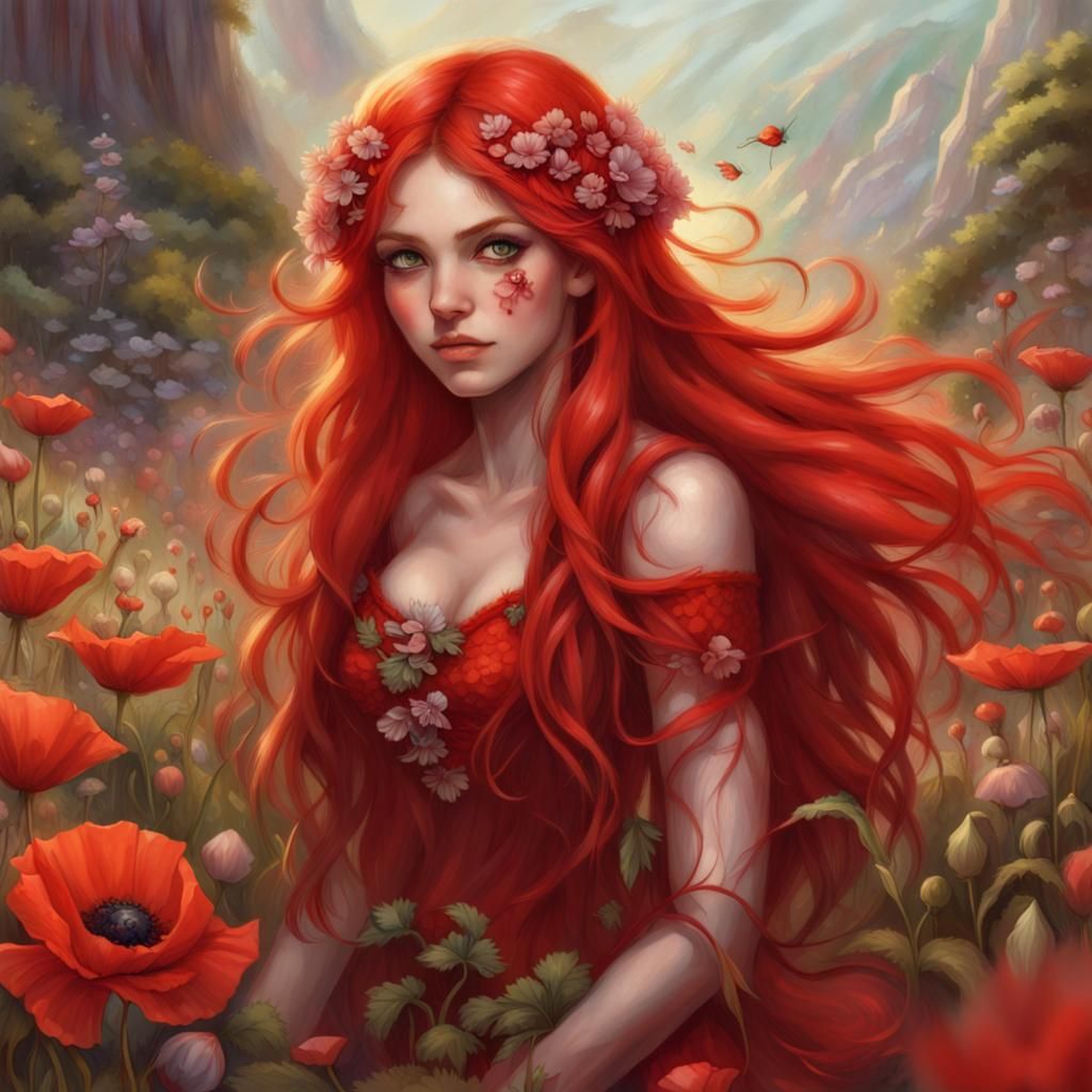 Red Flower Girl
